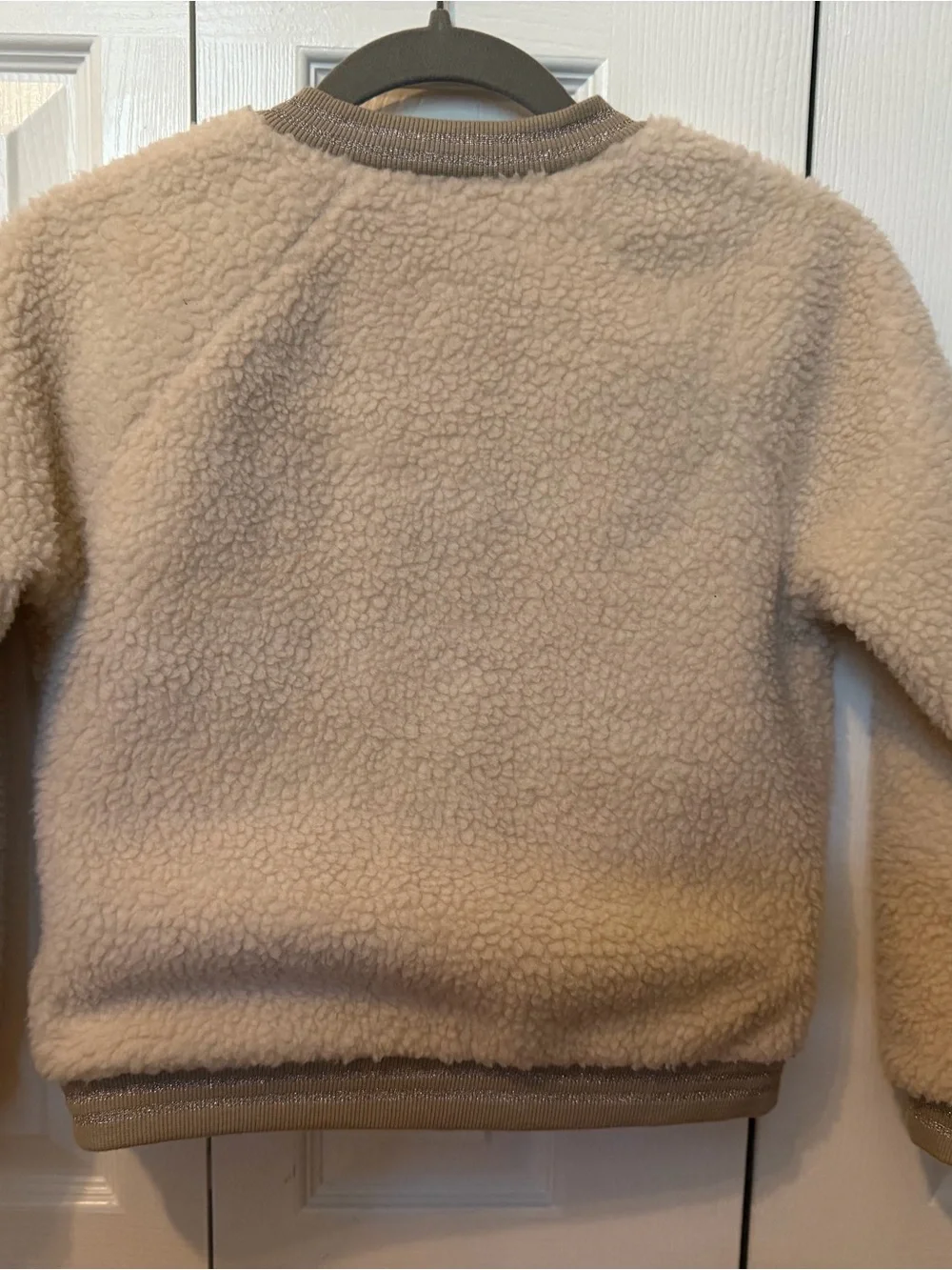 Gymboree Cream Sherpa Bomber Jacket